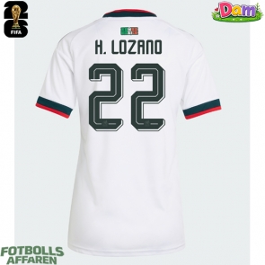 Mexiko Hirving Lozano #22 Bortatröja Kvinnor VM 2026 Kortärmad